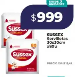 Supermayorista Vital Sussex servilletas oferta