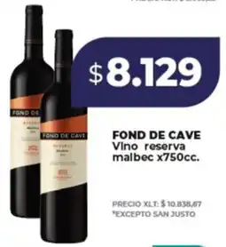 Supermayorista Vital Fond de cave vino reserva malbec oferta