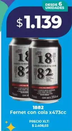 Supermayorista Vital 1882 fernet con cola oferta