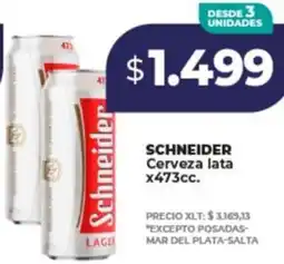 Supermayorista Vital Schneider cerveza lata oferta