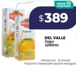 Supermayorista Vital Del valle jugo oferta