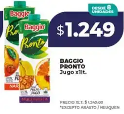 Supermayorista Vital Baggio pronto jugo oferta