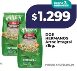 Supermayorista Vital Dos hermanos arroz integral oferta