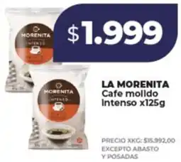 Supermayorista Vital La morenita cafe molido intenso oferta