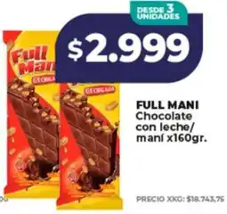 Supermayorista Vital Full mani chocolate con leche/ mani oferta