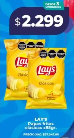 Supermayorista Vital Lay's papas fritas clásicas oferta