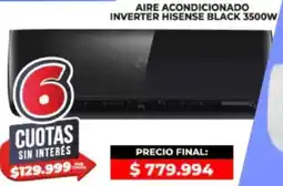 Supermayorista Vital Hisense aire acondicionado inverter black oferta