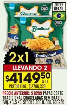 Coto Brasil papas corte tradicional congeladas bem oferta