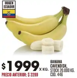 Coto Banana cavendish oferta