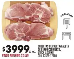 Coto Chuletas de paleta/paleta de cerdo con hueso oferta