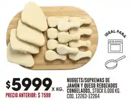 Coto Nuggets/supremas de jamón y queso rebozados congelados oferta