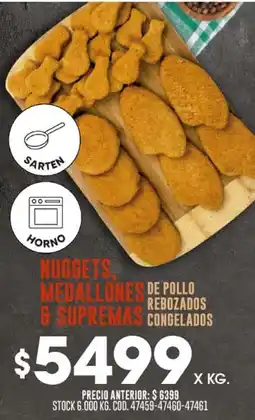 Coto Nuggets medallones de pollo rebozados & supremas congelados oferta
