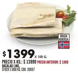 Coto Bacalao ling oferta