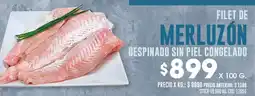 Coto Filet de merluzón despinado sin piel congelado oferta
