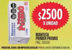 Supermercados Vea Manteca primer premio oferta