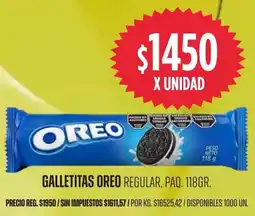 Supermercados Vea Oreo galletitas regular, paq. oferta