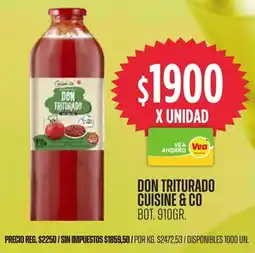 Supermercados Vea Don triturado cuisine & co bot. oferta