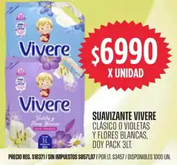 Supermercados Vea Suavizante vivere clásico o violetas y flores blancas oferta