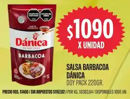 Supermercados Vea Dánica salsa barbacoa doy pack oferta