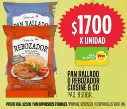 Supermercados Vea Cuisine & co pan rallado o rebozador paq. oferta