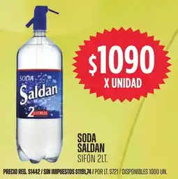 Supermercados Vea Saldan sifón soda oferta