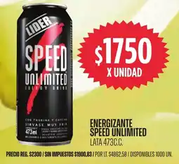 Supermercados Vea Speed energizante unlimited lata oferta