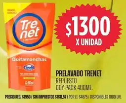 Supermercados Vea Trenet prelavado repuesto doy pack oferta