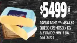 Supermercados Yaguar Cremoso queso oferta
