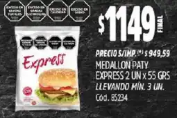 Supermercados Yaguar Medallon paty express oferta