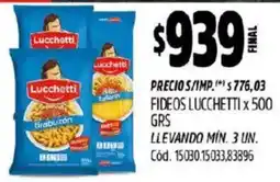 Supermercados Yaguar Lucchetti fideos oferta