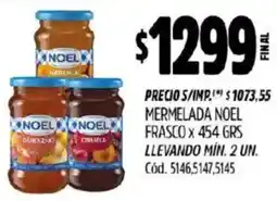 Supermercados Yaguar Noel mermelada frasco oferta