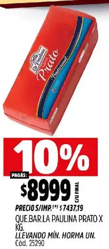 Supermercados Yaguar La paulina prato que.bar. oferta