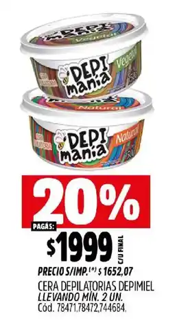 Supermercados Yaguar Depi mania cera depilatorias depimiel oferta