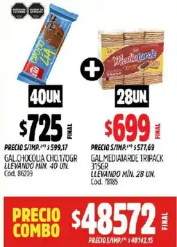 Supermercados Yaguar Gal.chocolia cho + gal.mediatarde tripack oferta