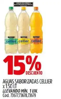 Supermercados Yaguar Cellier aguas saborizadas oferta