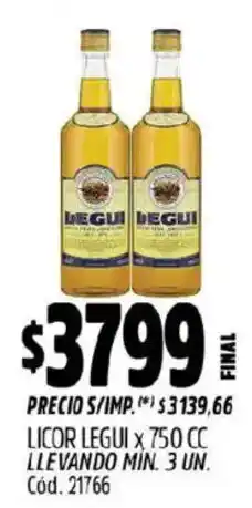 Supermercados Yaguar Legui licor oferta