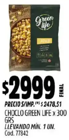 Supermercados Yaguar Green life choclo oferta