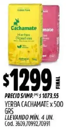 Supermercados Yaguar Cachamate yerba oferta