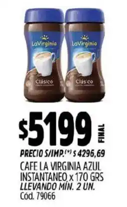 Supermercados Yaguar La VIrginia azul oferta