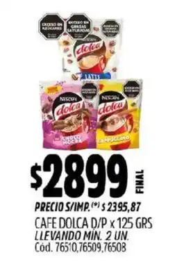 Supermercados Yaguar Nescafe Dolca oferta