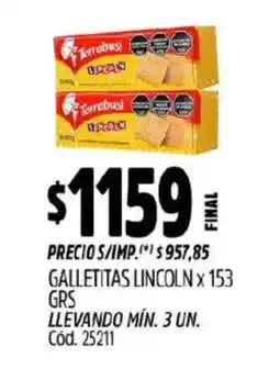 Supermercados Yaguar Terrabusi Lincoln oferta