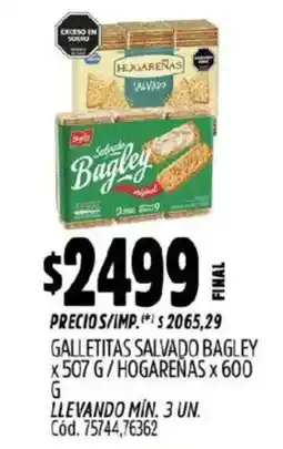 Supermercados Yaguar Bagley galletitas salvado oferta