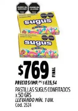 Supermercados Yaguar Sugus confitados oferta