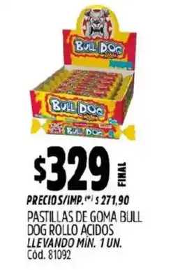 Supermercados Yaguar Bull Dog rollo acidos oferta
