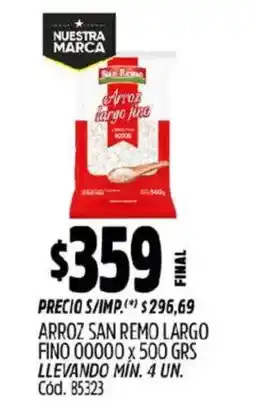 Supermercados Yaguar San Remo arroz largo fino 00000 oferta