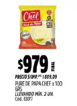 Supermercados Yaguar Chef pure de papa oferta