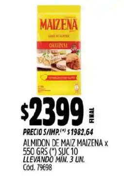 Supermercados Yaguar Maizena almidon de maiz oferta
