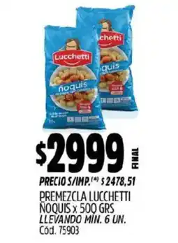 Supermercados Yaguar Lucchetti premezcla oferta