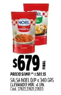 Supermercados Yaguar Noel salsa oferta