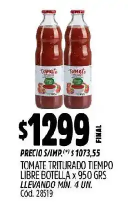 Supermercados Yaguar Tomate triturado tiempo oferta